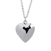 Carica l&#39;immagine nel visualizzatore di Gallery, Valentines Gift Love Locket Necklace Glossy Heart Necklaces Put Photos Open And Close Pendants Fine Jewelry