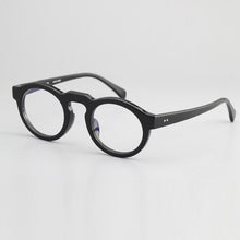 Carica l'immagine nel visualizzatore di Gallery, Vazrobe Occhiali da vista neri Montature da uomo Janpanese Occhiali da nerd vintage da uomo Occhiali da vista falsi per miopia ottica