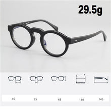 Carica l'immagine nel visualizzatore di Gallery, Vazrobe Occhiali da vista neri Montature da uomo Janpanese Occhiali da nerd vintage da uomo Occhiali da vista falsi per miopia ottica