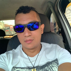 Vazrobe Driving Goggles Male Sunglasses for Men Polarized Mirrored Windproof Sun Glasses  Ultralight