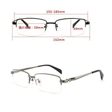 Load image into Gallery viewer, Vazrobe Eyeglasses Frames Men Titanium Glasses Male 155-185mm Adjustable Oversized Huge Wide Spectacles for optic lens