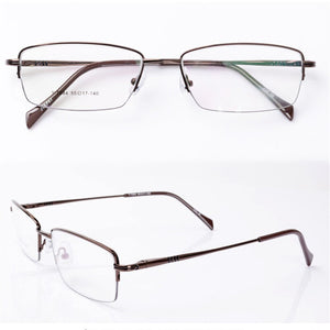 Vazrobe Glasses Frame Men Spring Hinge Eyeglasses Man Gold Titanium Alloy Prescription Spectacle Male Optical Myopia Light Point