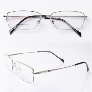 Vazrobe Glasses Frame Men Spring Hinge Eyeglasses Man Gold Titanium Alloy Prescription Spectacle Male Optical Myopia Light Point