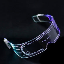 Load image into Gallery viewer, Vazrobe LED Light Glasses Party Goggles Gradient Color Switch Double Button Shows Hip Hop Steampunk
