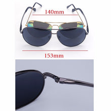 Load image into Gallery viewer, Vazrobe Oversized Polarized Sunglasses Men aviation Max to 160mm Driving Sun Glasses for Man brand UV400 Black spring hinge