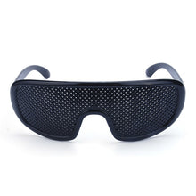 Load image into Gallery viewer, Vazrobe Pinhole Glasses 2 pcs/lot Black Anti Fatigue Hallow Sunglasses Small Hole Anti Myopia Eyewear  Plastic