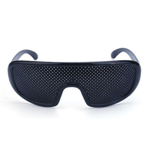 Vazrobe Pinhole Glasses 2 pcs/lot Black Anti Fatigue Hallow Sunglasses Small Hole Anti Myopia Eyewear  Plastic