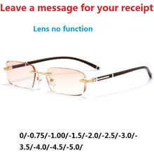 Load image into Gallery viewer, Vazrobe Rimless Myopia Glasses Insert Optic Lens -0.75 -1.00 -1.50 to -5.00 Finished Eyewear with Far Vision Prescription Lenses