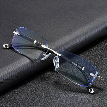 Load image into Gallery viewer, Vazrobe Rimless Myopia Glasses Insert Optic Lens -0.75 -1.00 -1.50 to -5.00 Finished Eyewear with Far Vision Prescription Lenses