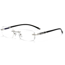 Load image into Gallery viewer, Vazrobe Rimless Myopia Glasses Insert Optic Lens -0.75 -1.00 -1.50 to -5.00 Finished Eyewear with Far Vision Prescription Lenses