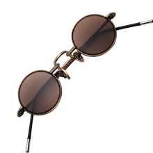 Load image into Gallery viewer, Vazrobe Small Round Sunglasses Male Glass Glasses Men Titanium Frame Steampunk Vintage Punk Retro Women Lennon Eyewear