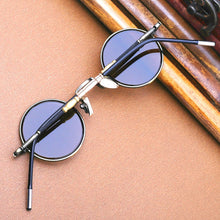 Load image into Gallery viewer, Vazrobe Small Round Sunglasses Male Glass Glasses Men Titanium Frame Steampunk Vintage Punk Retro Women Lennon Eyewear
