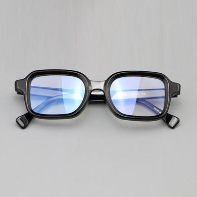 Vazrobe Square Eyeglasses Frames Men Black Glasses Male Thick Spectacles for Prescription Myopia Diopter