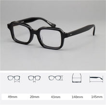 Load image into Gallery viewer, Vazrobe Square Eyeglasses Frames Men Black Glasses Male Thick Spectacles for Prescription Myopia Diopter