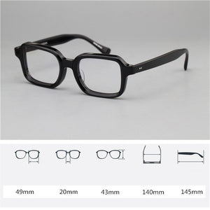Vazrobe Square Eyeglasses Frames Men Black Glasses Male Thick Spectacles for Prescription Myopia Diopter