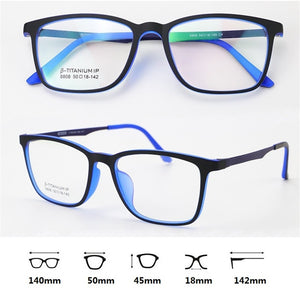 Vazrobe Titanium Glasses Frame Men Women Ultra-light Eyeglasses Man Optic Prescription Spectacles
