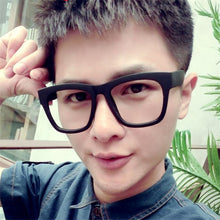 Carica l'immagine nel visualizzatore di Gallery, Vazrobe (no Lens) Eyeglasses Frame Men Women Fake Glasses for Man Women Large Thick PC Spectacles Black Vintage Retro Big