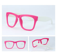 Carica l'immagine nel visualizzatore di Gallery, Vazrobe (no Lens) Eyeglasses Frame Men Women Fake Glasses for Man Women Large Thick PC Spectacles Black Vintage Retro Big