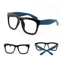 Carica l'immagine nel visualizzatore di Gallery, Vazrobe (no Lens) Eyeglasses Frame Men Women Fake Glasses for Man Women Large Thick PC Spectacles Black Vintage Retro Big
