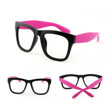 Carica l'immagine nel visualizzatore di Gallery, Vazrobe (no Lens) Eyeglasses Frame Men Women Fake Glasses for Man Women Large Thick PC Spectacles Black Vintage Retro Big