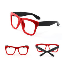 Carica l'immagine nel visualizzatore di Gallery, Vazrobe (no Lens) Eyeglasses Frame Men Women Fake Glasses for Man Women Large Thick PC Spectacles Black Vintage Retro Big