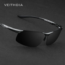 Load image into Gallery viewer, Veithdia Aluminum Magnesium Semi rimless Polarized Mens Sunglasses Sun glasses Night Driving Mirror Eyewear For Men shades 6502