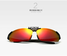 Load image into Gallery viewer, Veithdia Aluminum Magnesium Semi rimless Polarized Mens Sunglasses Sun glasses Night Driving Mirror Eyewear For Men shades 6502