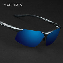 Load image into Gallery viewer, Veithdia Aluminum Magnesium Semi rimless Polarized Mens Sunglasses Sun glasses Night Driving Mirror Eyewear For Men shades 6502
