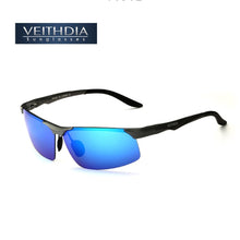 Load image into Gallery viewer, Veithdia Aluminum Magnesium Semi rimless Polarized Mens Sunglasses Sun glasses Night Driving Mirror Eyewear For Men shades 6502