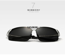 Load image into Gallery viewer, Veithdia Aluminum Magnesium Semi rimless Polarized Mens Sunglasses Sun glasses Night Driving Mirror Eyewear For Men shades 6502