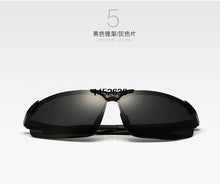 Load image into Gallery viewer, Veithdia Aluminum Magnesium Semi rimless Polarized Mens Sunglasses Sun glasses Night Driving Mirror Eyewear For Men shades 6502