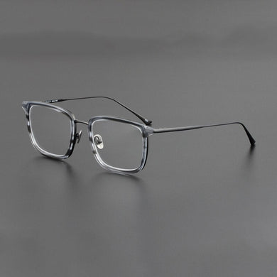 Veshion Handmade Red Copper Color Large Size Wide Face Glasses Male Big Face Frame Pure Titanium Prescription Points Myopia