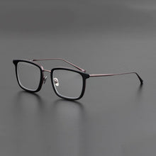 Load image into Gallery viewer, Veshion Handmade Red Copper Color Large Size Wide Face Glasses Male Big Face Frame Pure Titanium Prescription Points Myopia