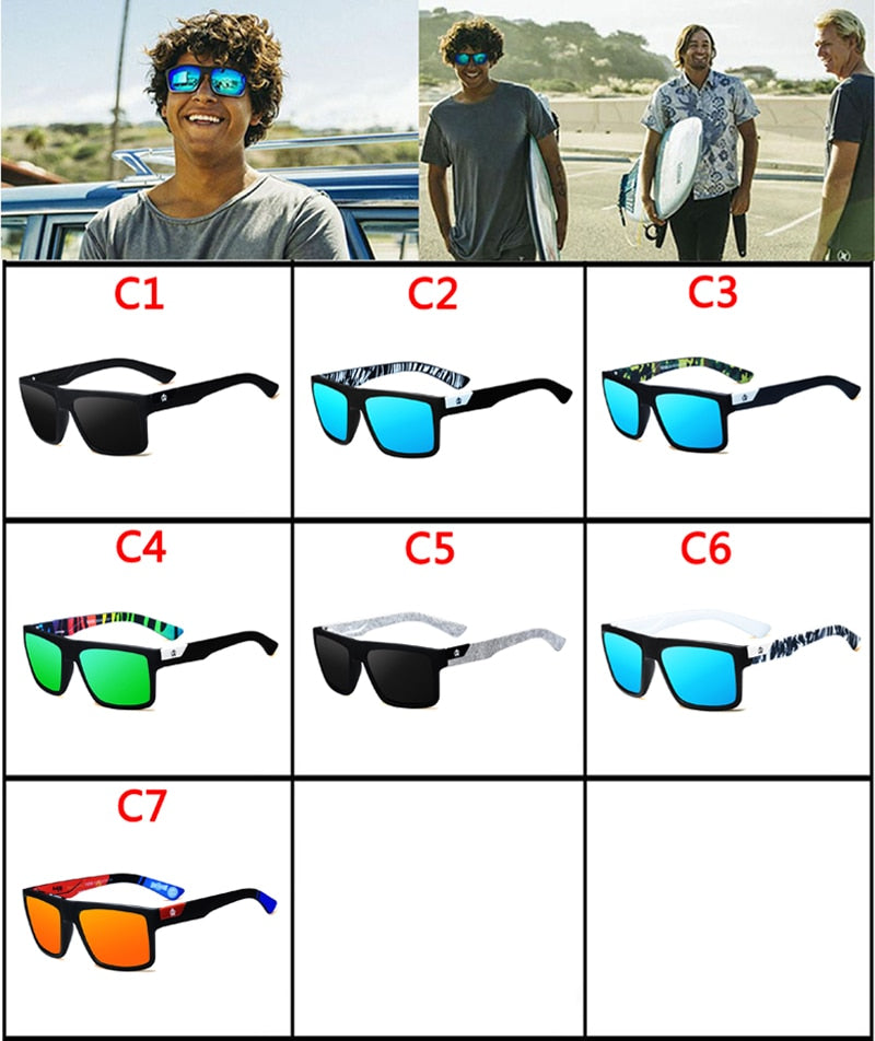 Viahda 2023 Brand Squared Cool Travel Polarized Sunglasses Men