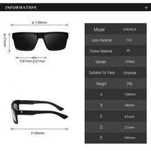 Carica l&#39;immagine nel visualizzatore di Gallery, Viahda 2023 Marca Squared Cool Travel Occhiali da sole polarizzati Uomo Sport Designer Mormaii Occhiali da sole Occhiali Gafas 