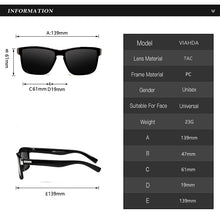 Load image into Gallery viewer, Viahda Brand Design Polarized Sunglasses Men Driving Shades Male Sun Glasses For Women Spuare Mirror Summer UV400 Oculos