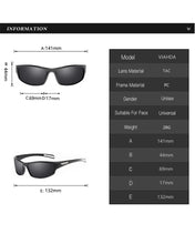Load image into Gallery viewer, Viahda  Polarized Sunglasses men Sport sun glasses women Goggles UV400 Eyewear De Sol