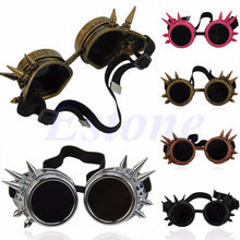 Carica l'immagine nel visualizzatore di Gallery, Victorian Gothic Punk Sunglasses Goggles Cosplay Rivet Steampunk Goggles Glasses Welding Punk