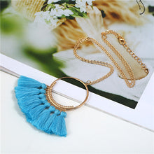 Load image into Gallery viewer, Vintage 15 color Tassel necklaces Ethnic Long chain Sweater chain necklaces for women Long tassel necklace