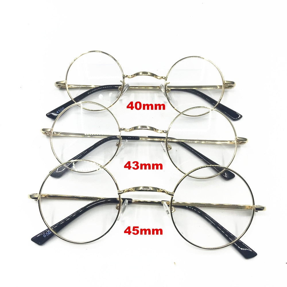 Vintage 40 43 45mm small Round Spring Hinges Eyeglass Frames Full Rim Good Quality Rx able