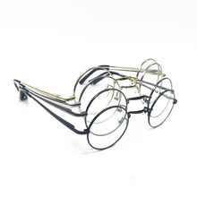 Load image into Gallery viewer, Vintage 40 43 45mm small Round Spring Hinges Eyeglass Frames Full Rim Good Quality Rx able