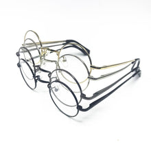 Load image into Gallery viewer, Vintage 40 43 45mm small Round Spring Hinges Eyeglass Frames Full Rim Good Quality Rx able