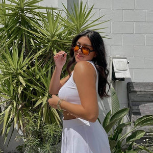 Vintage 70s Sunglasses Women Men Plastic Pilot Sunglass Classic Large Squared Frame women  sunglasses UV400 gafas de sol