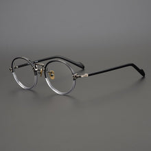 Load image into Gallery viewer, Vintage Acetate Glasses Frame Men Round  Brand Prescription Optical Myopia Eyeglasses Frame Male Women Japan Retro Eyewear