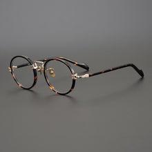 Load image into Gallery viewer, Vintage Acetate Glasses Frame Men Round  Brand Prescription Optical Myopia Eyeglasses Frame Male Women Japan Retro Eyewear