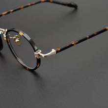 Load image into Gallery viewer, Vintage Acetate Glasses Frame Men Round  Brand Prescription Optical Myopia Eyeglasses Frame Male Women Japan Retro Eyewear