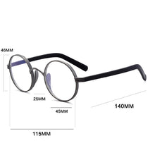 Load image into Gallery viewer, Vintage Acetate Glasses Frame Men Round Myopia Optical Prescription Titanium Eyeglasses Frame Male Women  Small Eyewear