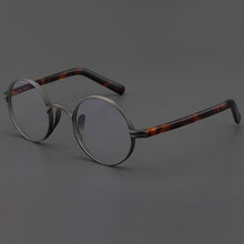 Load image into Gallery viewer, Vintage Acetate Glasses Frame Men Round Myopia Optical Prescription Titanium Eyeglasses Frame Male Women  Small Eyewear