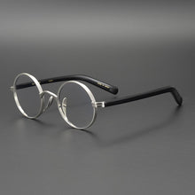 Load image into Gallery viewer, Vintage Acetate Glasses Frame Men Round Myopia Optical Prescription Titanium Eyeglasses Frame Male Women  Small Eyewear