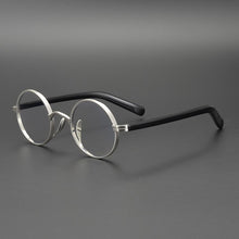 Load image into Gallery viewer, Vintage Acetate Glasses Frame Men Round Myopia Optical Prescription Titanium Eyeglasses Frame Male Women  Small Eyewear
